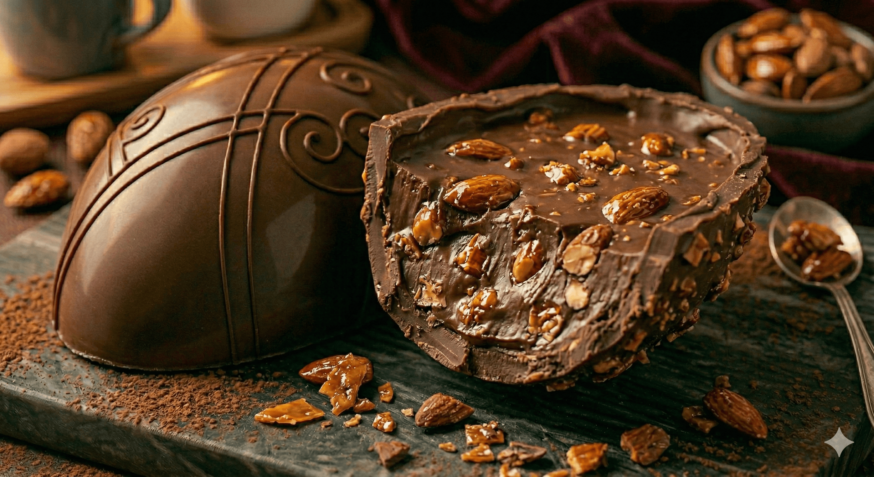 Ovo Crocante Amêndoas Caramelizadas